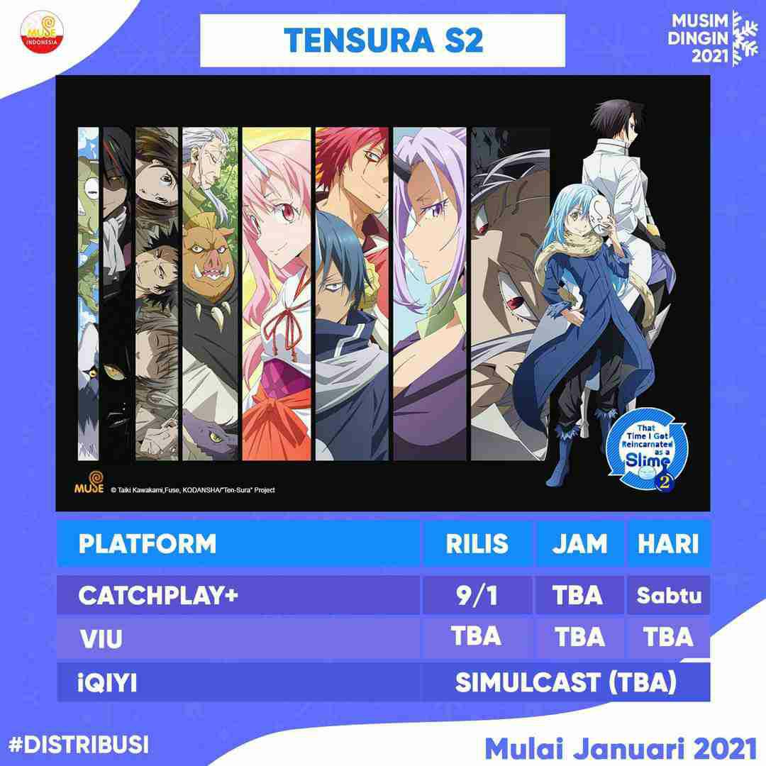 TenSura season 2 subtitle Indonesia